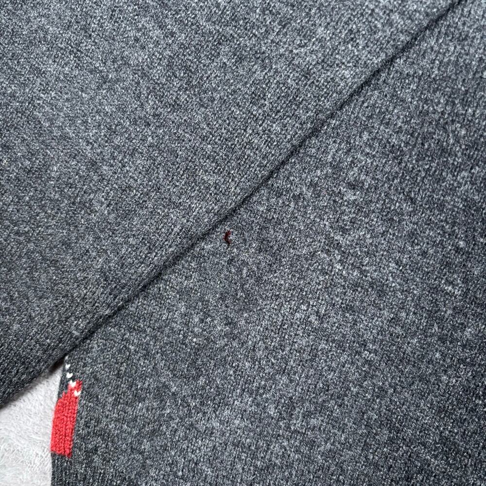 Vintage Brooks Brothers Lambswool Argyle V-Neck Sweater XL Made in Hong Kong - Picture 6 of 6